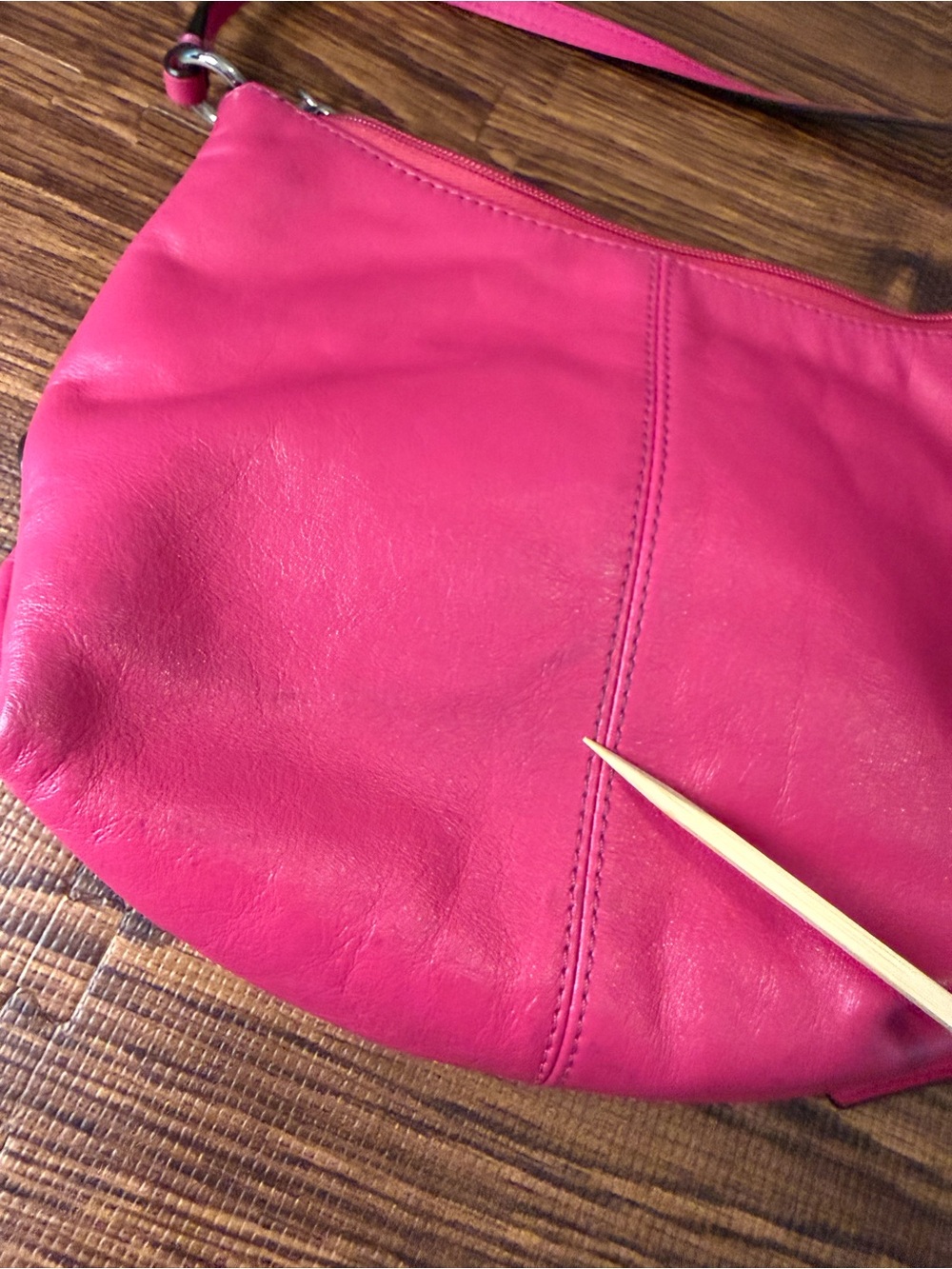 Coach Hot Pink Leather Crossbody Bag - Picture 8 of 16